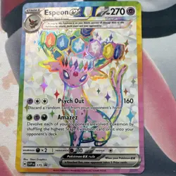 Pokemon Espeon EX Holo Promo Card SVP Scarlet & Violet English - Image 1