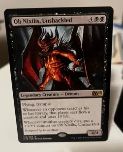 1x Ob Nixilis, Unshackled, English Magic 2015 MTG Magic - Image 1