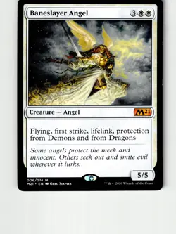 Baneslayer Angel 6 Mythic Core Set 2021 Magic: The Gathering Lightly Played - Image 1