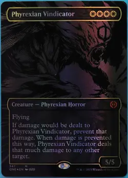 Phyrexian Vindicator (Oil Slick Raised) FOIL Phyrexia All Will Be One NM 514862 - Image 1