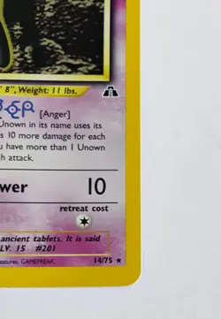 Pokemon TCG Unown [A] Neo Discovery 14/75 Holo Rare LP/NM - Image 5