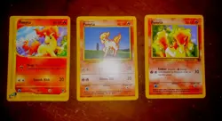 Ponyta Pokemon Card Collection 64/82, 126/165, 60/102. - Image 1