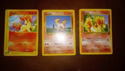 Ponyta Pokemon Card Collection 64/82, 126/165, 60/102. - Image 3