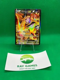 Pokemon TCG Charizard EX XY121 Black Star Promo Holo Full Art DMG - Image 1