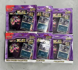 6x Pokemon Ascended Heroes Gastly 3 Pack Blister Tech Sticker Lot of 6 - Image 1