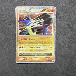 Lucario LV.X 122/123 Mysterious Treasures Holo Ultra Rare Vintage Pokemon TCG - Image 1