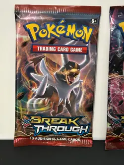 2x Pokemon TCG BREAKthrough Factory Sealed Booster Packs Mega Mewtwo Houndoom - Image 2
