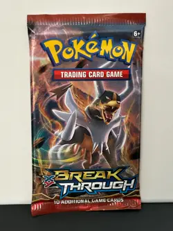 2x Pokemon TCG BREAKthrough Factory Sealed Booster Packs Mega Mewtwo Houndoom - Image 4