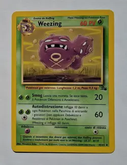 Pokemon - Weezing (Italian) - Fossil 45/62 - Uncommon - NM - Image 1