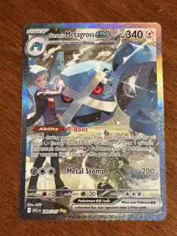 MINT Steven's Metagross EX SIR Ascended Heroes Pokemon TCG 289/217 - Image 1
