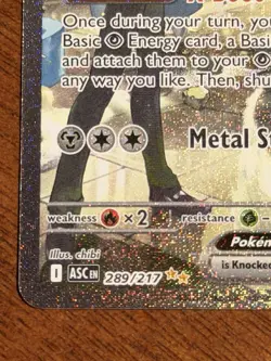 MINT Steven's Metagross EX SIR Ascended Heroes Pokemon TCG 289/217 - Image 5
