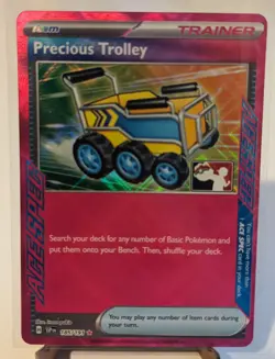 Precious Trolley 185/191 Ace Spec Prize Pack Series 8 Holo Pokemon Card NM - Image 1