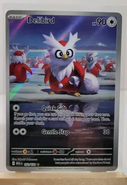 Delibird 152/132 Illustration Rare IR Pokemon Card Game TCG Mega Evolution Holo - Image 1