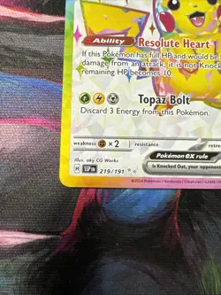 Pokemon TCG Surging Sparks Pikachu EX 219/191 Full Art Ultra Rare - Image 5