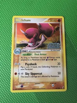 2006 Pokemon Medicham EX Crystal Guardians Reverse Holo Stamped 25/100 NM - Image 1