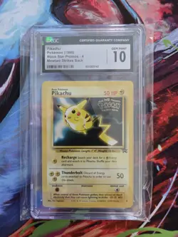 Pokemon Pikachu 004 Black Star Promo Regular CGC 10 English - Image 1