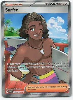 Surfer - 235/191 Ultra Rare Holo SV08: Surging Sparks NM Pokemon - Image 1
