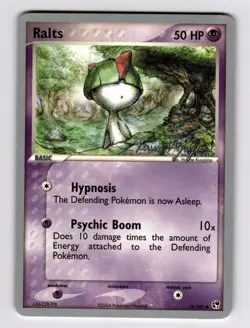 Ralts 74/100 Sandstorm 2004 World Championships Kevin Nguyen Pokemon LP/LP- - Image 1