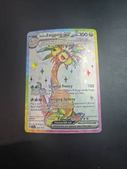 Pokemon TCG Alolan Exeggutor ex 225/191 Surging Sparks Holo NM Ultra Rare - Image 1