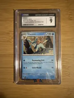 Glaceon 🔥 2025 Pokemon Black Star Promo 171 Prismatic 🔥 CGC 9 - Image 1