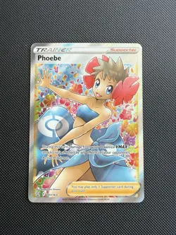 Pokemon Phoebe Full Art Ultra Rare SWSH05: Battle Styles 161/163 NM - Image 1