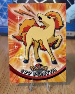 Ponyta #77 2000 Topps Pokemon TV Animation Edition Series 2 Blue Logo - Image 1
