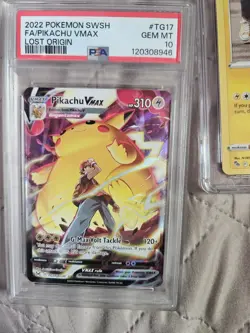 Pikapac 2022 Pokemon PSA 10 Pikachu VMAX SWSH FA Lost Origin TG17/TG30 2 Cgc 8.5 - Image 1