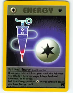 Full Heal Energy - 1st Edition - 81/82 Team Rocket - Pokemon TCG - 2000 - Image 1