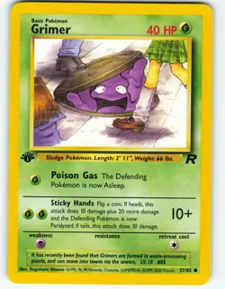Grimer - 1st Edition - 57/82 Team Rocket - WOTC - Pokemon TCG - 2000 - Image 1