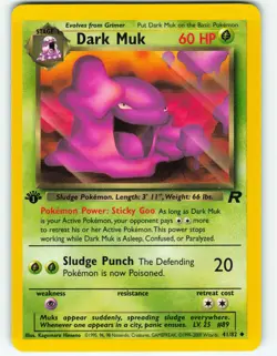 Dark Muk - 1st Edition - 41/82 Team Rocket - WOTC - Pokemon TCG - 2000 - Image 1