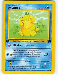 Psyduck - 1st Edition - 65/82 Team Rocket - WOTC - Pokemon TCG - 2000 - Image 1