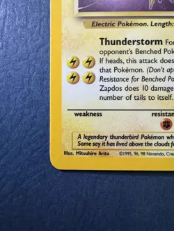 Pokemon TCG Zapdos 15/62 Fossil Holo - Image 3