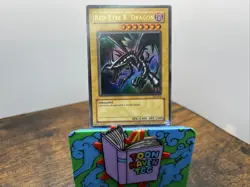 Yugioh Red-Eyes Black Dragon SDJ-001 Unlimited Edition Holo Rare - Image 1
