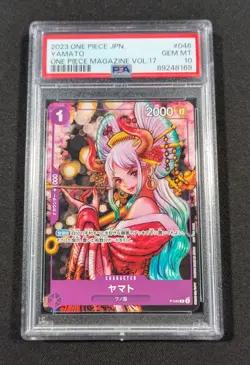 One Piece Card Japanese Yamato P-046 PSA 10 GEM MINT Magazine Vol. 17 Promo - Image 1
