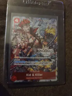 One Piece TCG Kid Killer Regional 2025 Vol. 2 Alt Texture Foil errorU - Image 2