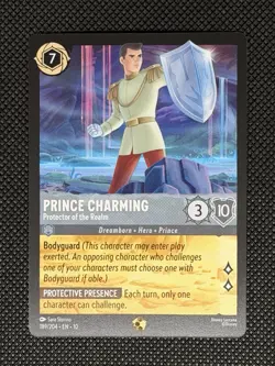 Disney Lorcana TCG Whispers in the Well Prince Charming 189/204 Legendary - Image 1