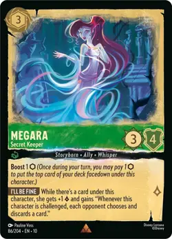 Disney Lorcana TCG Whispers in the Well Megara - Secret Keeper Rare 86/204 - Image 1