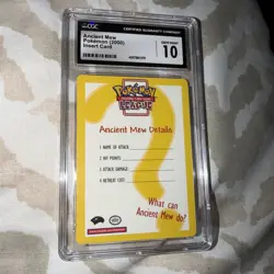 Ancient Mew Details Pokemon Movie Promo CGC 10 Gem Mint 2000 - Image 1