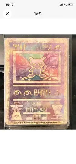 Pokemon Card Mew Holo Ancient Mew Movie Promo 2000 Mint Condition - Image 3