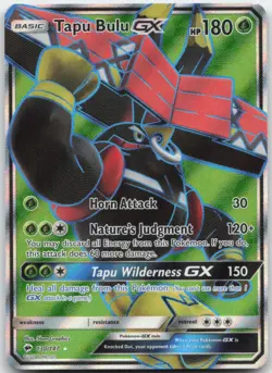 Tapu Bulu GX 130/147 SM - Burning Shadows Pokemon Card NM - Image 1