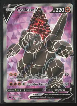 Coalossal V (Full Art) Ultra Rare SWSH04: Vivid Voltage 173/185 NM Pokemon Card - Image 1