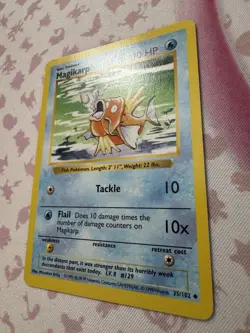Shadowless MAGIKARP #35/102 RARE Pokemon Card Base Set! *1 Owner* Near Mint!! - Image 5
