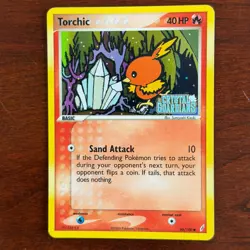 Torchic 66/100 Reverse Holo Common Crystal Guardians Pokemon Card - Image 1