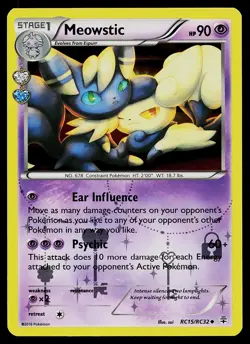 Pokemon Card - Meowstic Generations RC15/RC32 Holo Uncommon 2016 - Image 1