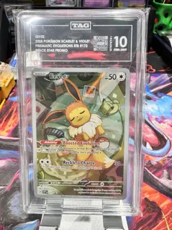 Pokemon Eevee Prismatic Evolutions ETB 173 Black Star Promo Card Tag 10 - Image 1