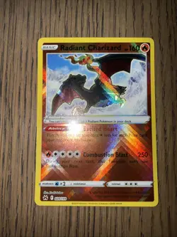 Pokemon 2023 Crown Zenith Radiant Charizard Trading Card 020/159 - Image 1