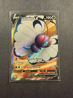 Pokemon TCG Butterfree v Darkness Ablaze Holo Card Full Art Ultra Rare 177/189 - Image 3