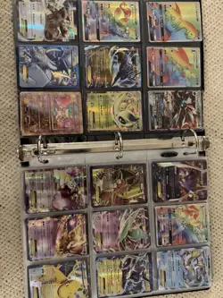 Pokemon GX/EX Full Art Holo Card Lot Charizard Solgaleo Lunala Binder Collection - Image 2