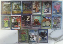 Digimon 1st Edition 1999/2000 Upper Deck Bandai 132 Card Lot Holo Starter Set NM - Image 2
