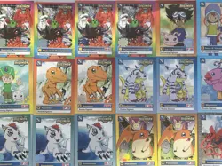 Digimon 1st Edition 1999/2000 Upper Deck Bandai 132 Card Lot Holo Starter Set NM - Image 5